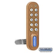 SALSBURY INDUSTRIES Salsbury 30090GLD Electronic Lock Color Gold 30090GLD